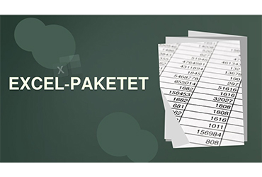 Grön bild med excelark - excelpaket