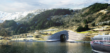 Bild på säker båttunnel i Norge