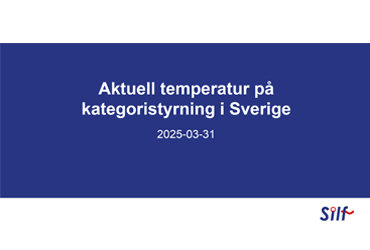Bild på framsidan av rapport för Aktuell temperatur på kategoristyrning 2025