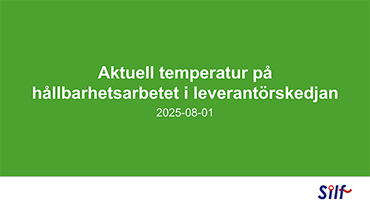 Framsida Hållbarhetsrapport Silf 2025